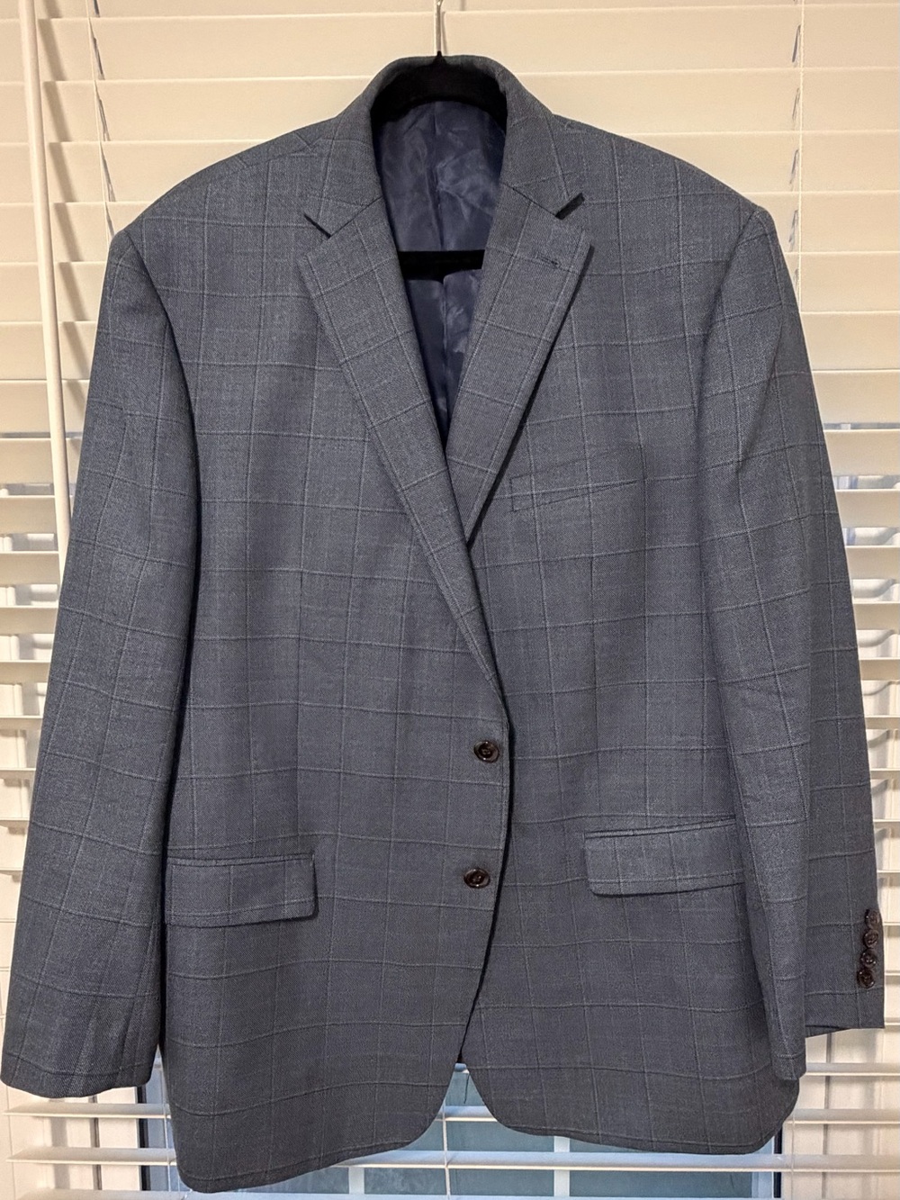 Polo by Ralph Lauren Men's Gray (blue ish) Windowpane Blazer